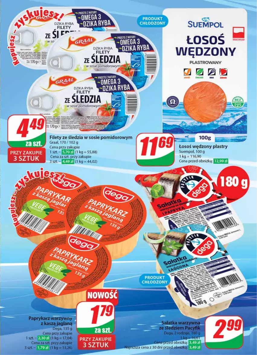 Gazetka promocyjna Dino - Gazetka 28 / 2024 - ważna 10.07 do 16.07.2024 - strona 23 - produkty: Dega, Gra, Graal, Papryka, Paprykarz, Ryba, Sos, Suempol