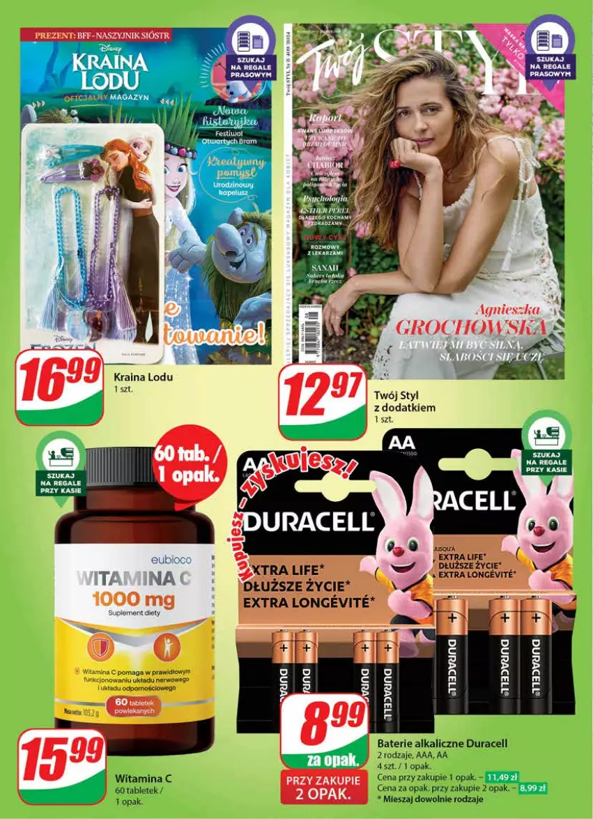 Gazetka promocyjna Dino - Gazetka 28 / 2024 - ważna 10.07 do 16.07.2024 - strona 62 - produkty: Baterie alkaliczne, Duracell, Por, Suplement diety, Tablet, Top