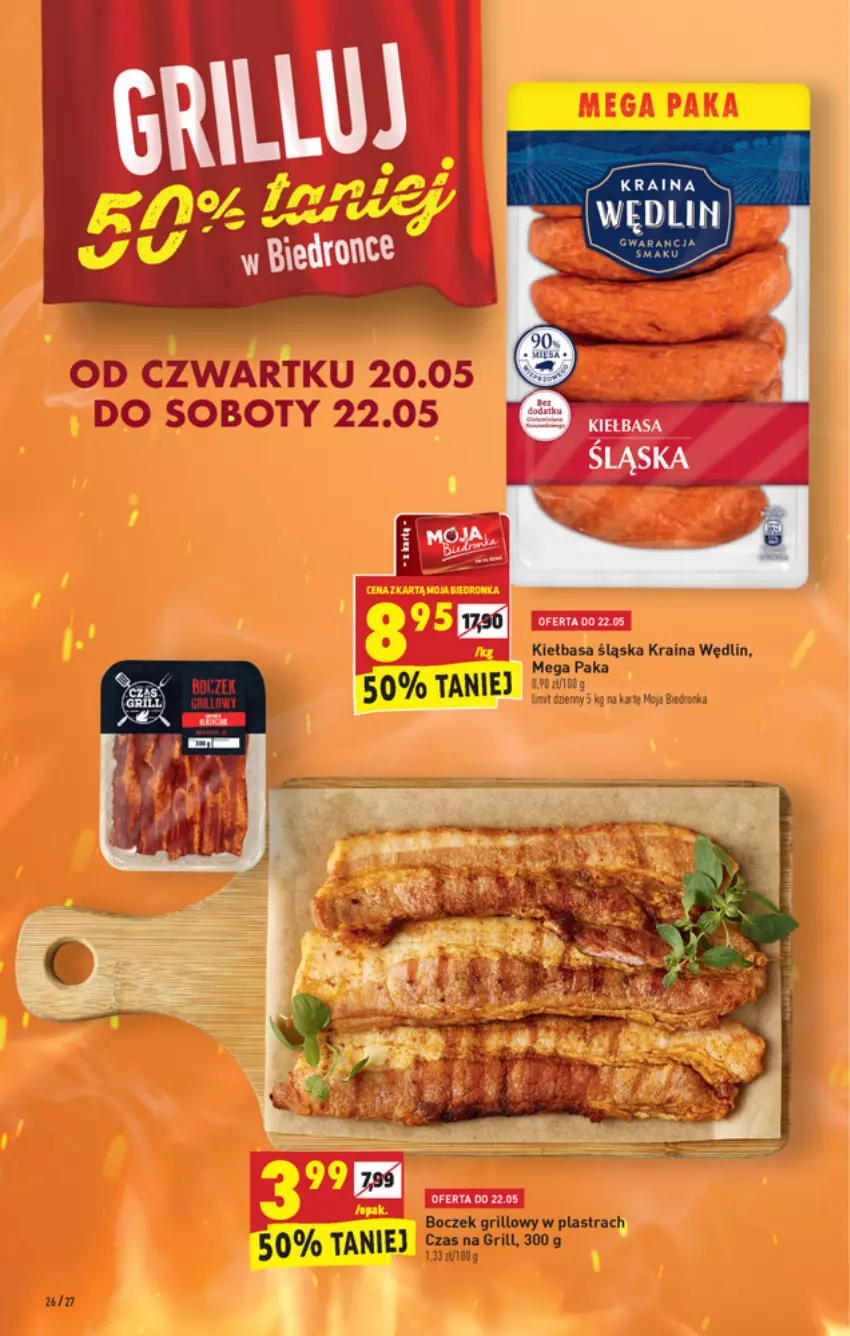 Gazetka promocyjna Biedronka - W tym tygodniu - ważna 20.05 do 26.05.2021 - strona 26 - produkty: Boczek, Grill, Kiełbasa, Kiełbasa śląska