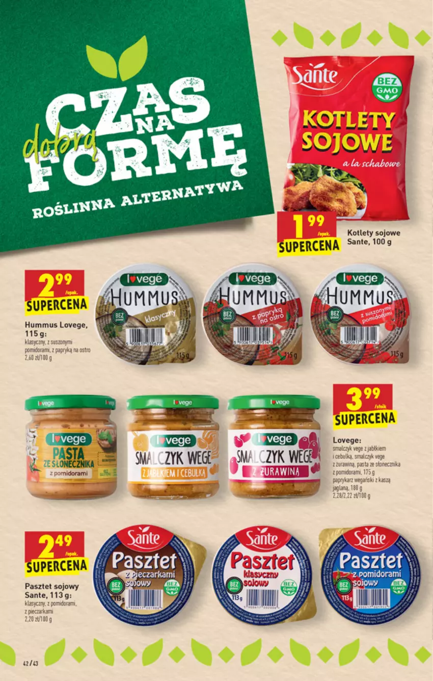 Gazetka promocyjna Biedronka - W tym tygodniu - ważna 20.05 do 26.05.2021 - strona 42 - produkty: Hummus, Kotlet, LG, Mus, Pasztet, Sante