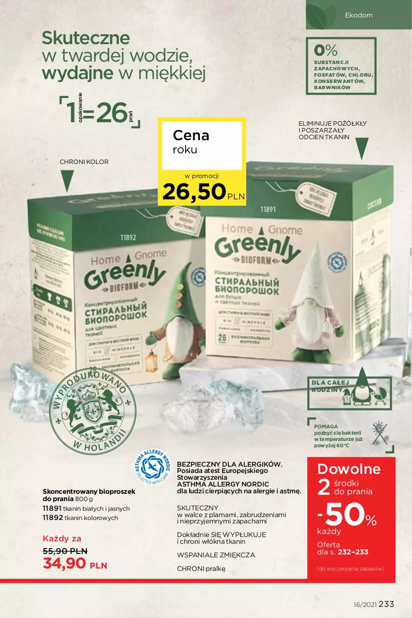 Gazetka promocyjna Faberlic - Gazetka - ważna 01.11 do 21.11.2021 - strona 233 - produkty: Cień, Fa, Piec, Proszek do prania, Ser