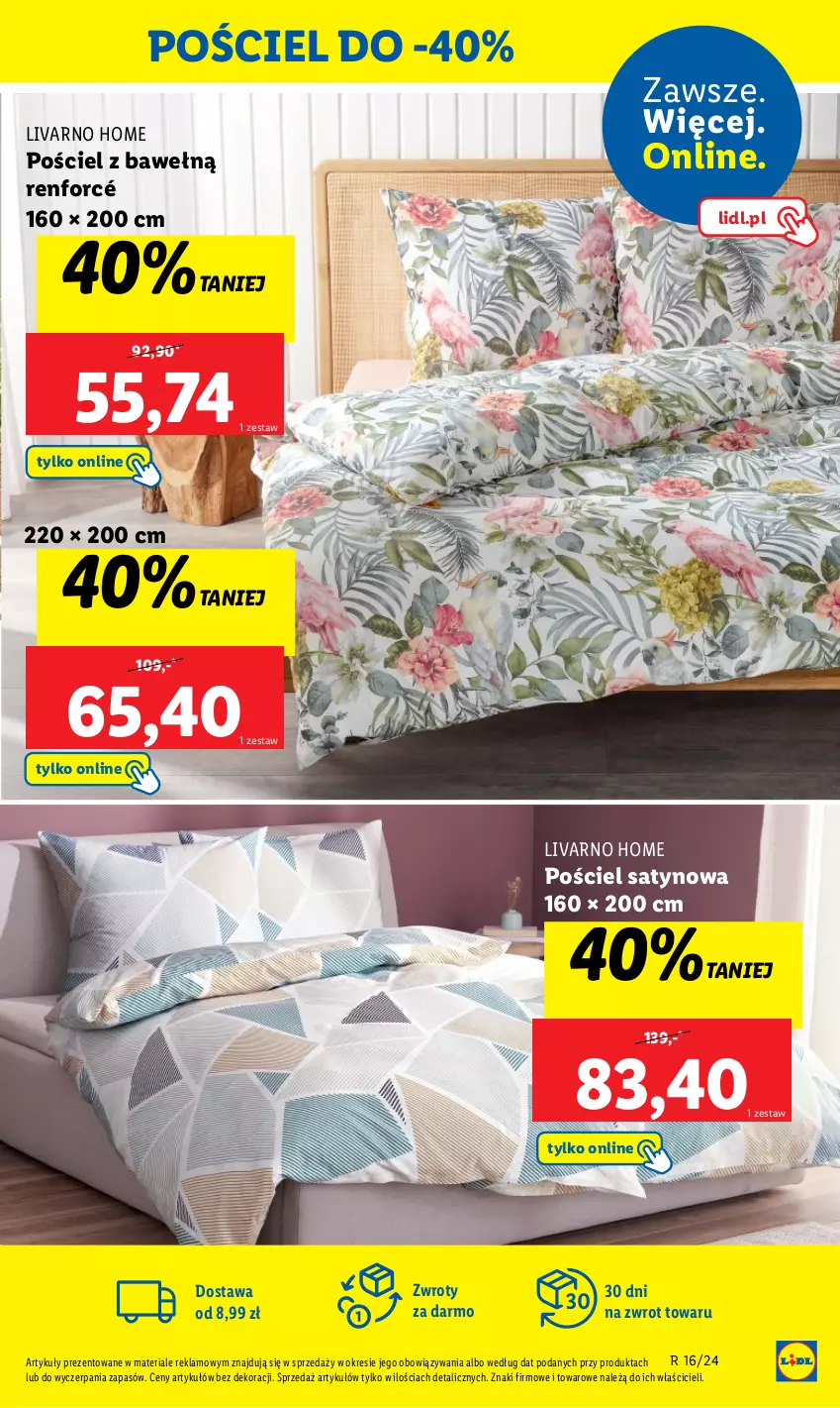 Gazetka promocyjna Lidl - GAZETKA - ważna 15.04 do 20.04.2024 - strona 33 - produkty: Ivar, Pościel