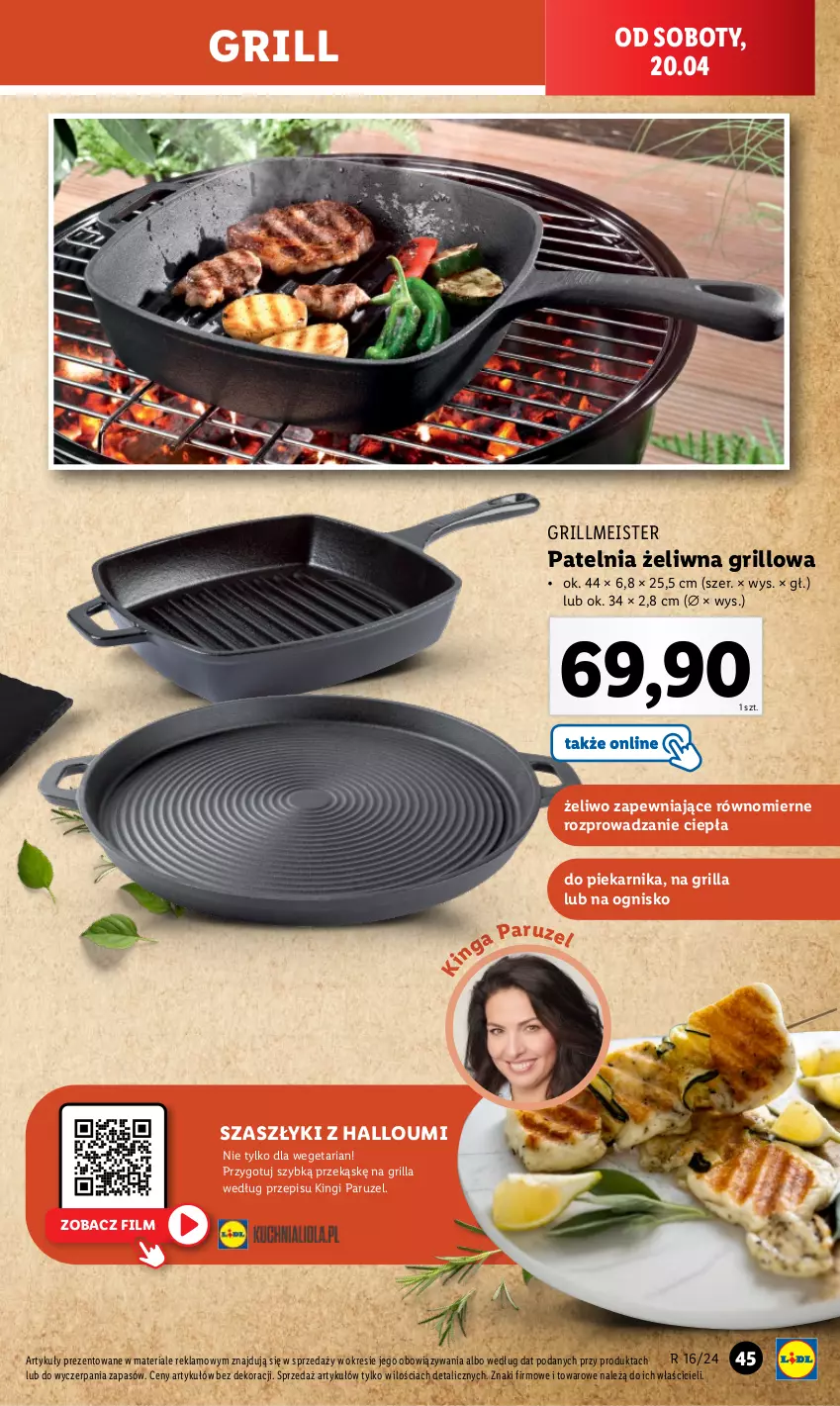 Gazetka promocyjna Lidl - GAZETKA - ważna 15.04 do 20.04.2024 - strona 49 - produkty: Grill, Patelnia, Piekarnik