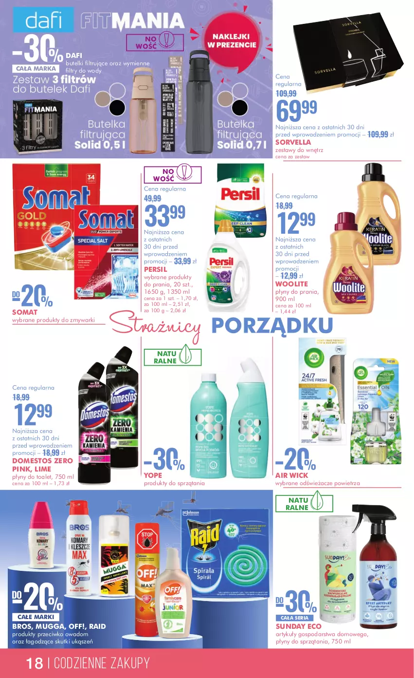 Gazetka promocyjna Super Pharm - Gazetka - ważna 15.05 do 28.05.2024 - strona 18 - produkty: Air Wick, Domestos, Persil, Por, Ser, Somat, Woolite, Yope, Zmywarki