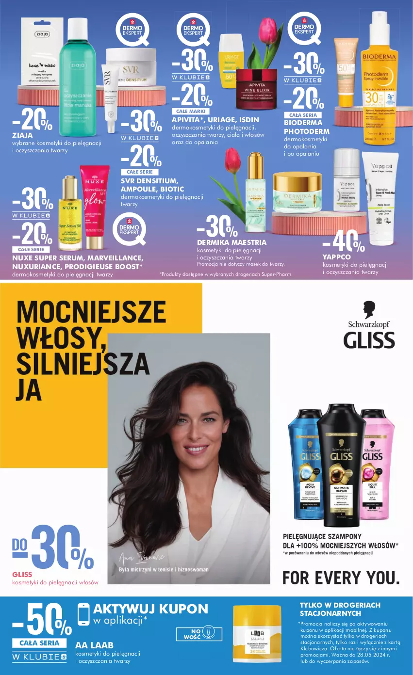 Gazetka promocyjna Super Pharm - Gazetka - ważna 15.05 do 28.05.2024 - strona 9 - produkty: Bioderma, Dermika, Kosmetyki do pielęgnacji, Mobil, Nuxe, Rum, Ser, Serum, SVR, Ziaja