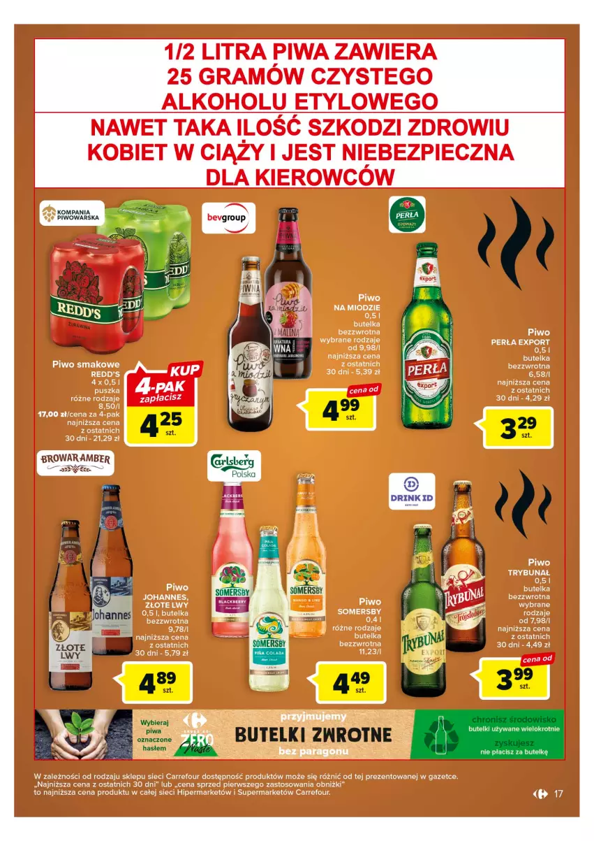 Gazetka promocyjna Carrefour - Gazetka Odpalamy sezon na grilla - ważna 25.04 do 06.05.2023 - strona 17 - produkty: Piwo