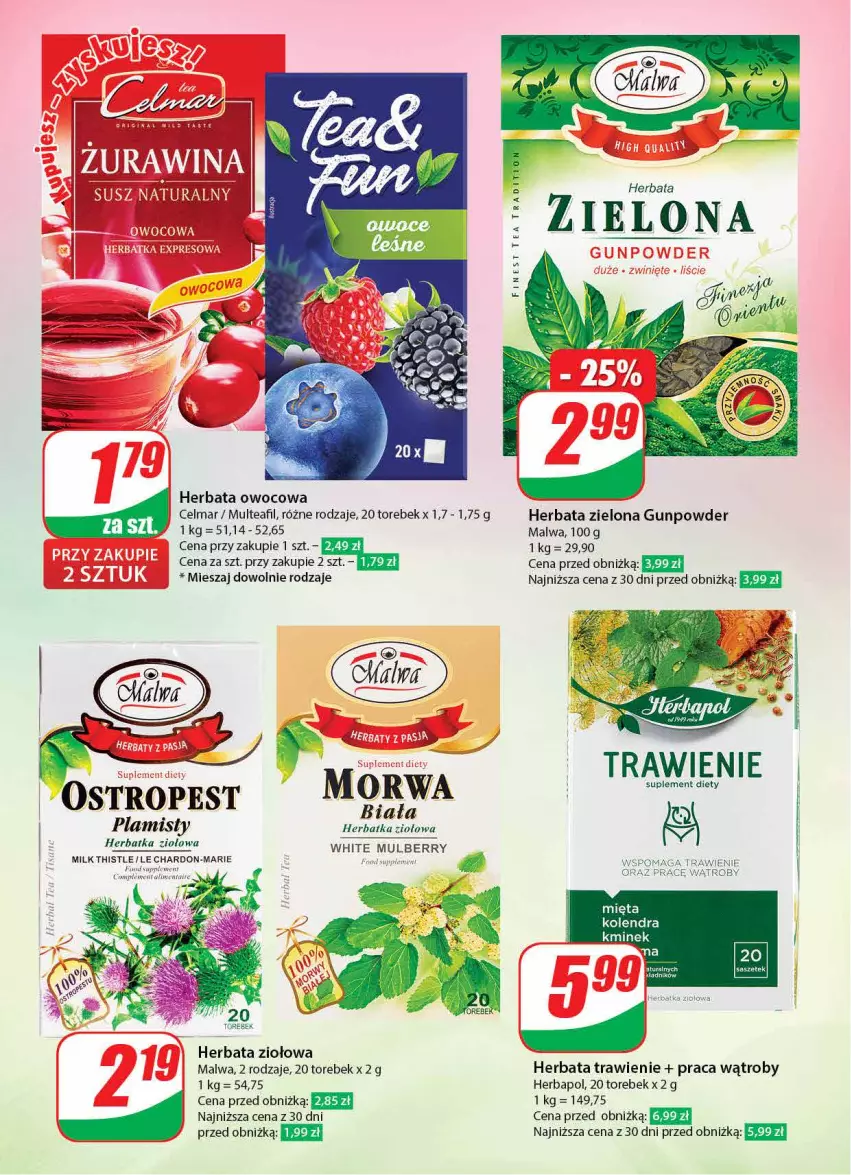 Gazetka promocyjna Dino - Gazetka 1 - ważna 04.01 do 05.01.2024 - strona 12 - produkty: Celma, Herbapol, Herbata, Herbata owocowa, Kminek, Kolendra, Ostropes