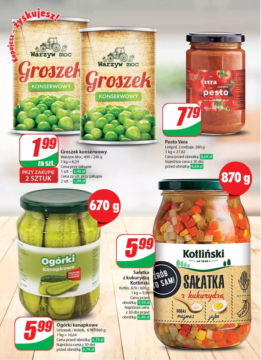 Gazetka promocyjna Dino - Gazetka 1 - ważna 04.01 do 05.01.2024 - strona 22 - produkty: Groszek, Kotlin, Pesto, Rolnik, Ser