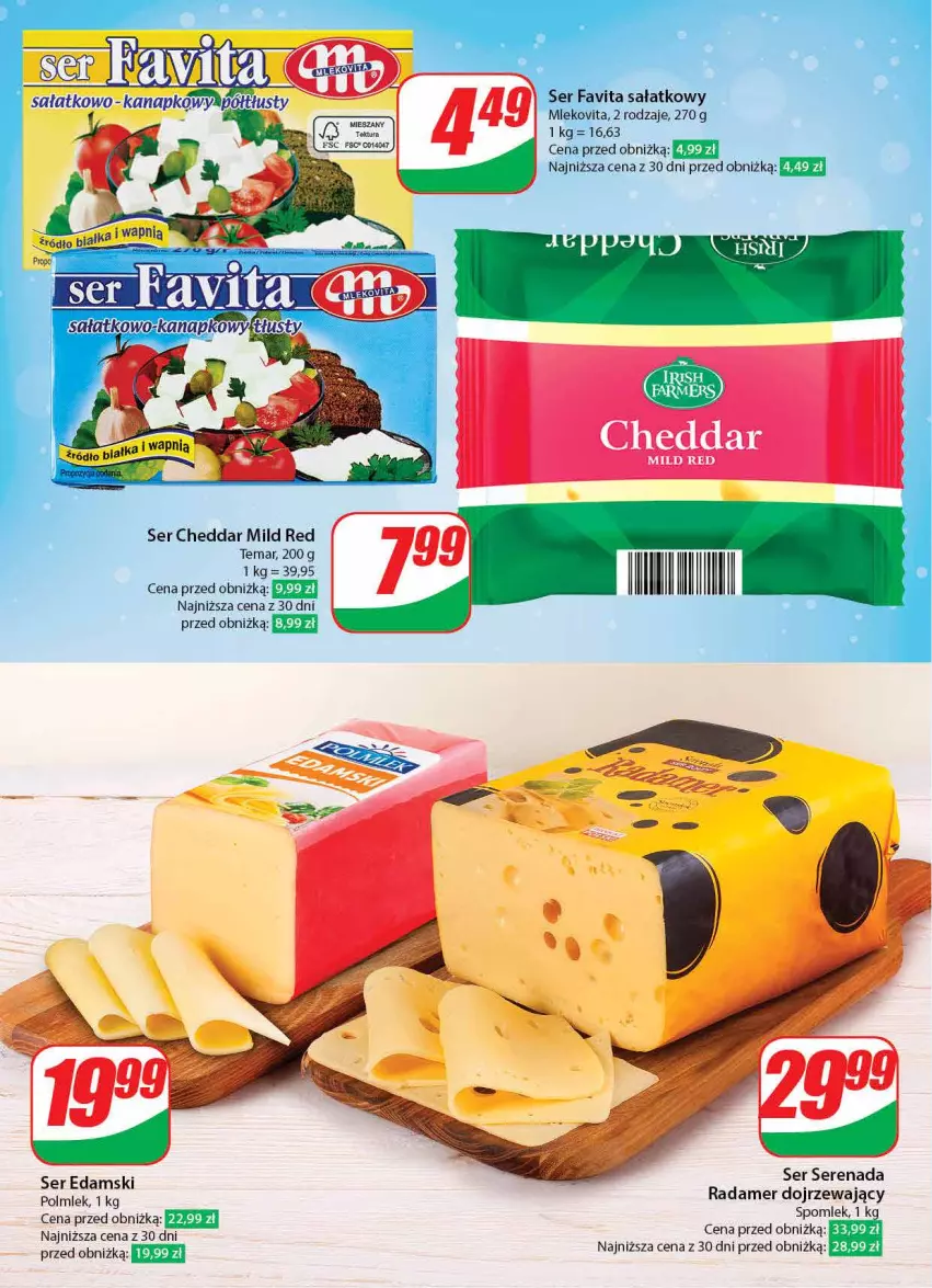 Gazetka promocyjna Dino - Gazetka 1 - ważna 04.01 do 05.01.2024 - strona 36 - produkty: Cheddar, Edam, POLMLEK, Sałat, Ser