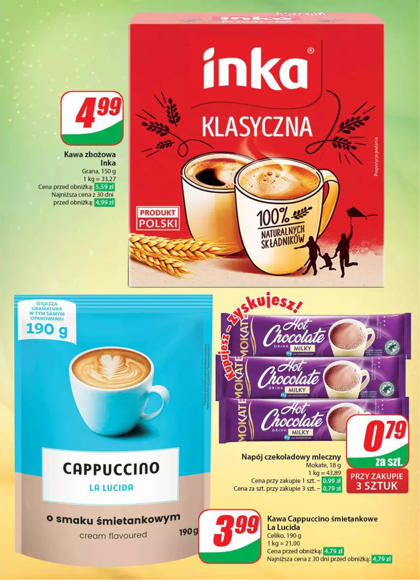 Gazetka promocyjna Dino - Gazetka 1 - ważna 04.01 do 05.01.2024 - strona 9 - produkty: Cappuccino, Gra, Inka, Kawa, Kawa zbożowa, Napój, Rama