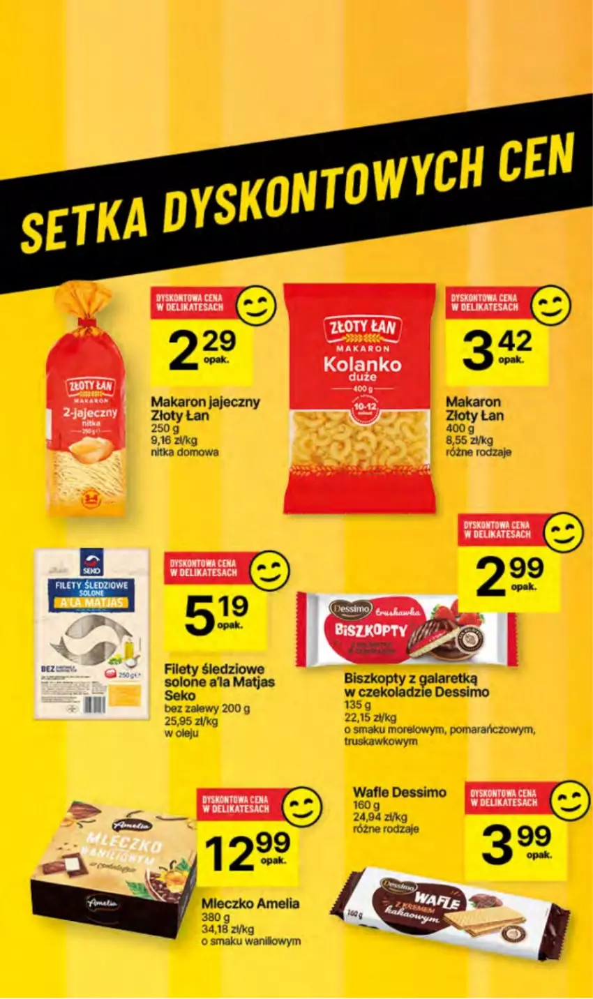 Gazetka promocyjna Delikatesy Centrum - NOWA GAZETKA Delikatesy Centrum od 25 lipca! 25-31.07.2024 - ważna 25.07 do 31.07.2024 - strona 42 - produkty: Biszkopty, Gala, Makaron, Matjas, Miecz, Olej, SEKO, Wafle