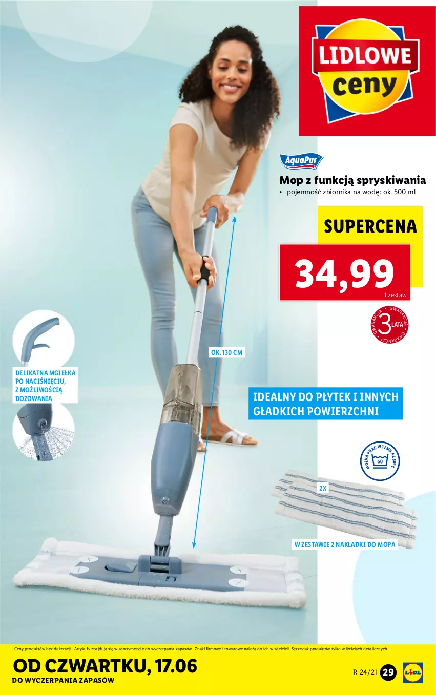 Gazetka promocyjna Lidl - GAZETKA - ważna 14.06 do 19.06.2021 - strona 29 - produkty: Mop