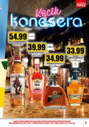 Gazetka promocyjna Topaz - Gazetka - Gazetka - ważna od 30.06 do 30.06.2024 - strona 5 - produkty: Rum, Gin, Captain Morgan, Stock, Brandy