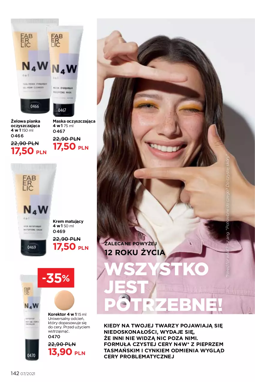 Gazetka promocyjna Faberlic - Gazetka - ważna 03.05 do 23.05.2021 - strona 142 - produkty: Cień, Cynk, Maska, Pieprz