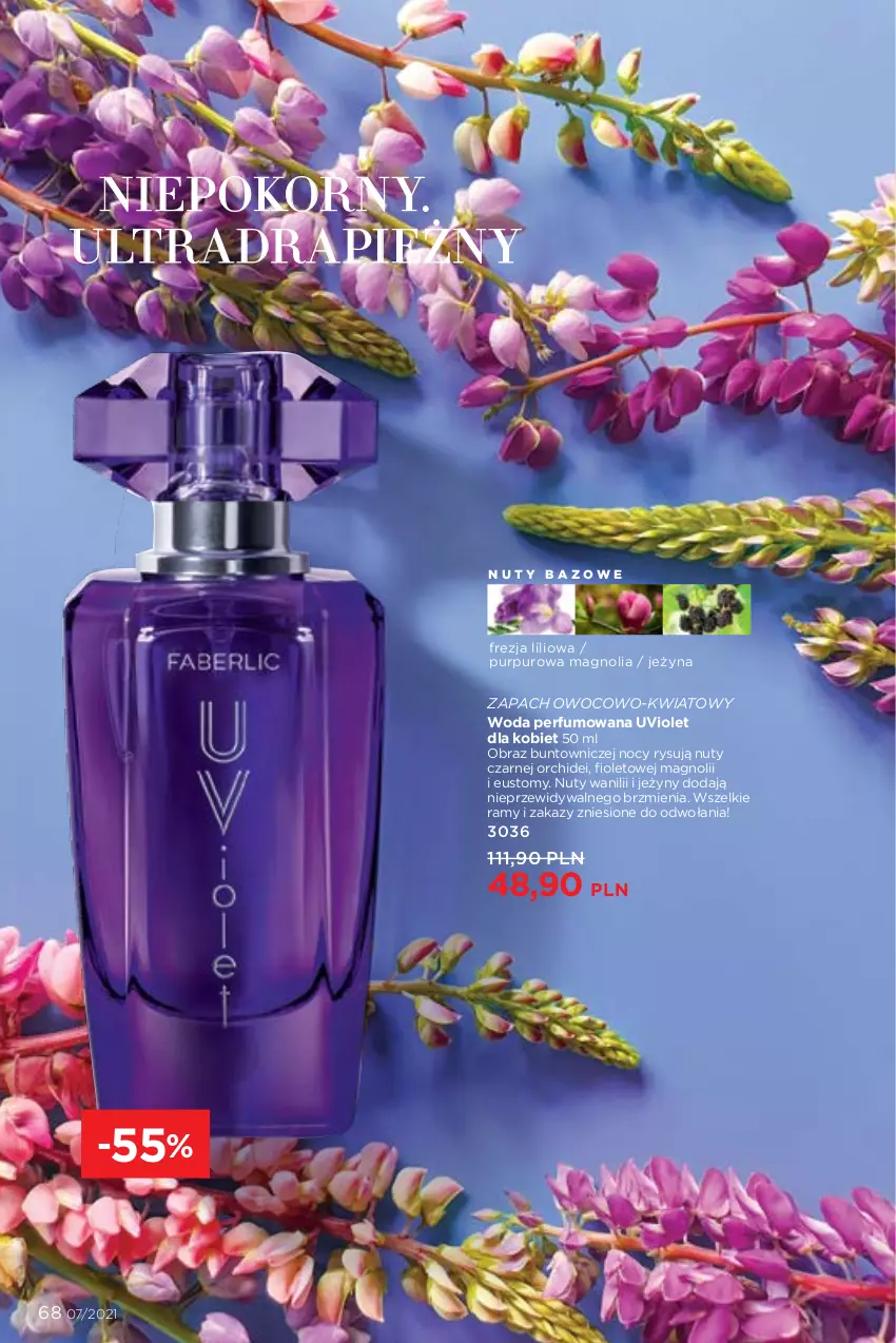 Gazetka promocyjna Faberlic - Gazetka - ważna 03.05 do 23.05.2021 - strona 68 - produkty: Jeżyny, Nuty, Obraz, Perfum, Pur, Woda, Woda perfumowana