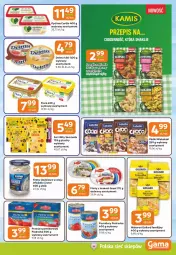 Gazetka promocyjna Gama - Gazetka Gama - Gazetka - ważna od 14.10 do 14.10.2025 - strona 7 - produkty: Makaron, Ser, Gra, Optima Cardio, Goliard, Optima, Podravka, Delma, Flora, Graal, Kamis, Olej, Pomidory, Lisner, Mleko, Fa