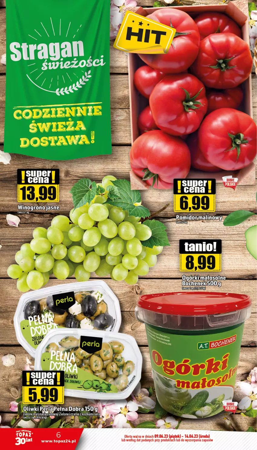 Gazetka promocyjna Topaz - Gazetka - ważna 09.06 do 14.06.2023 - strona 6 - produkty: Ser, Wino