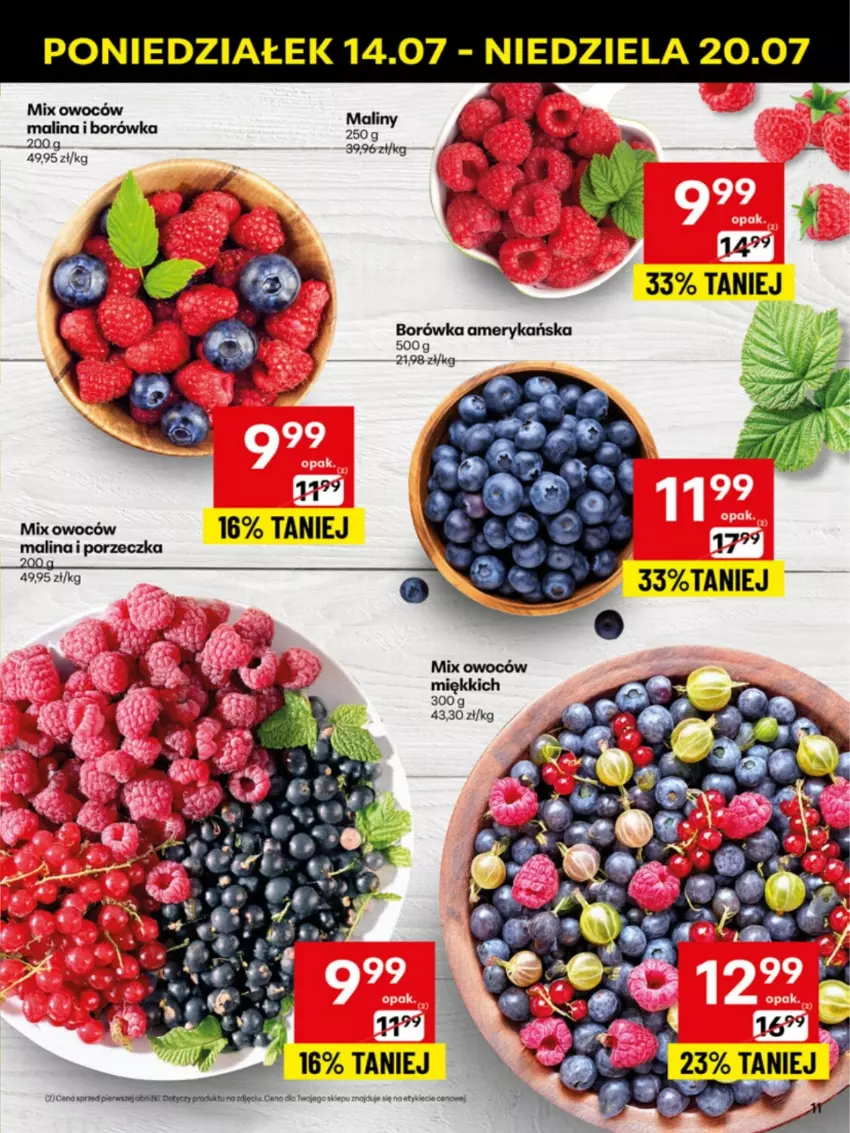Gazetka promocyjna Delikatesy Centrum - Franczyza DC29 Poniedziałek - ważna 14.07 do 20.07.2025 - strona 11 - produkty: Borówka, Borówka amerykańska, Por