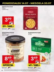 Gazetka promocyjna Delikatesy Centrum - Franczyza DC29 Poniedziałek - Gazetka - ważna od 20.07 do 20.07.2025 - strona 22 - produkty: Piec, Makaron, Ryż, Kupiec, Spichlerz Rusiecki