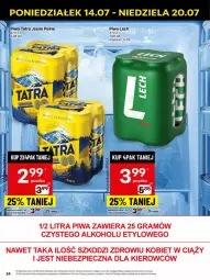 Gazetka promocyjna Delikatesy Centrum - Franczyza DC29 Poniedziałek - Gazetka - ważna od 20.07 do 20.07.2025 - strona 34 - produkty: Piwa, Piwo, Piec, Gra, Tatra