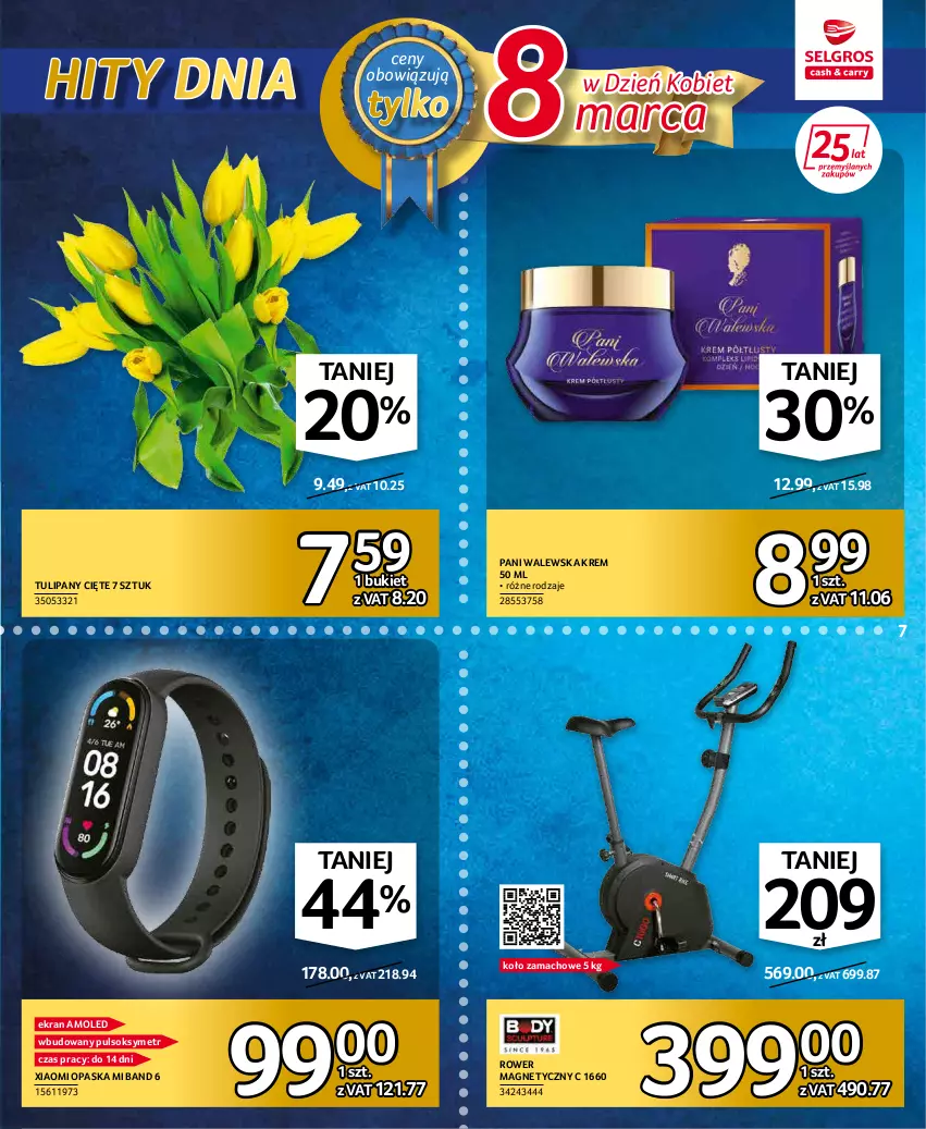 Gazetka promocyjna Selgros - Katalog Hity - ważna 03.03 do 16.03.2022 - strona 7 - produkty: Amol, Bukiet, Opaska, Pulsoksymetr, Rower, Sok, Tulipan