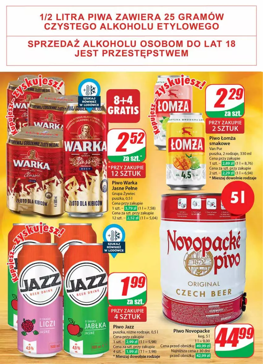 Gazetka promocyjna Dino - Gazetka 31 / 2024 - ważna 31.07 do 06.08.2024 - strona 46 - produkty: Gin, Piwo, Pur, Warka