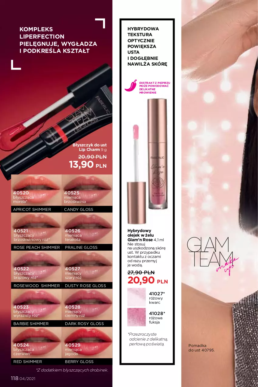 Gazetka promocyjna Faberlic - Gazetka - ważna 08.03 do 28.03.2021 - strona 118 - produkty: Barbie, Błyszczyk do ust, Candy, Morela, Olej, Pieprz, Tera