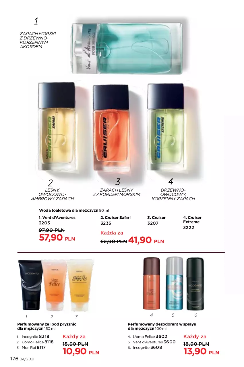 Gazetka promocyjna Faberlic - Gazetka - ważna 08.03 do 28.03.2021 - strona 176 - produkty: Avent, Dezodorant, Fa, Perfum, Ser, Woda, Woda toaletowa