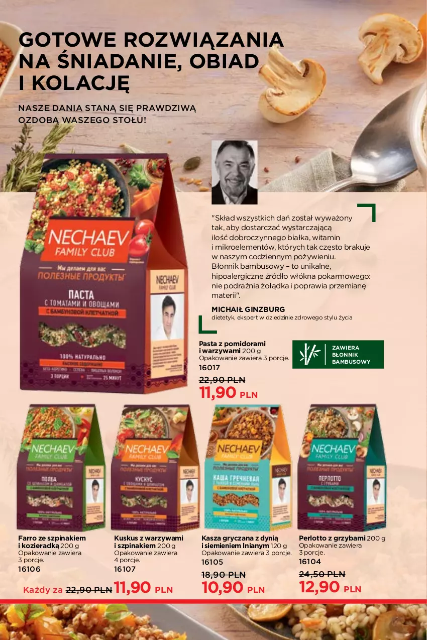 Gazetka promocyjna Faberlic - Gazetka - ważna 08.03 do 28.03.2021 - strona 208 - produkty: Dynią, Fa, Gin, Gry, Kasza, Kasza gryczana, Kuskus, Por, Szpinak, Warzywa