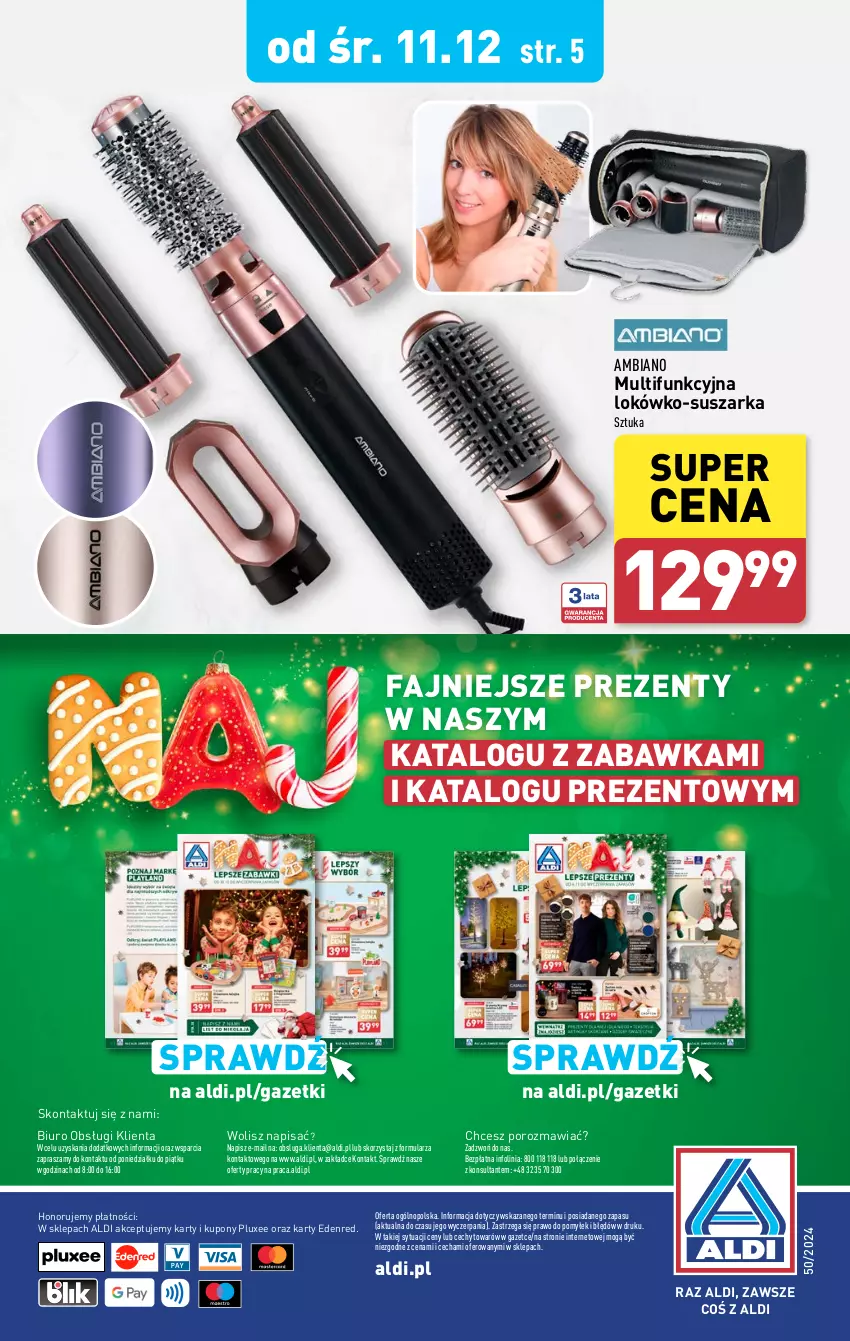 Gazetka promocyjna Aldi - Artykuły przemysłowe i tekstylia - ważna 11.12 do 14.12.2024 - strona 12 - produkty: Biuro, Fa, O nas, Por, Suszarka, Zabawka