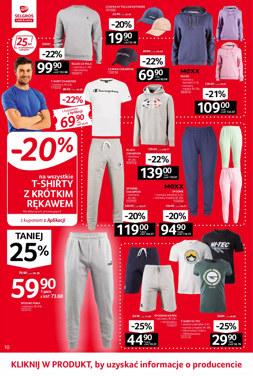 Gazetka promocyjna Selgros - Oferta przemysłowa - ważna 02.06 do 14.06.2022 - strona 10 - produkty: Bluza, Czapka, Hi-Tec, Puma, Spodnie, T-shirt, Wełna