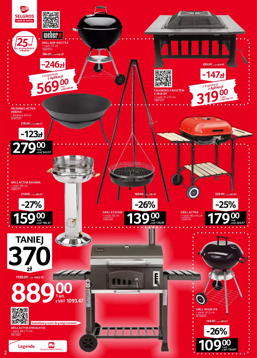 Gazetka promocyjna Selgros - Oferta przemysłowa - ważna 02.06 do 14.06.2022 - strona 2 - produkty: Gra, Grill, Palenisko