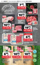 Gazetka promocyjna Netto - Artykuły spożywcze - Gazetka - ważna od 28.01 do 28.01.2024 - strona 6 - produkty: Kurczak, Mięso mielone, Por, Tatar wołowy, Golonka z indyka, Karkówka wieprzowa, Schab wieprzowy, Mięso na gulasz, Mięso