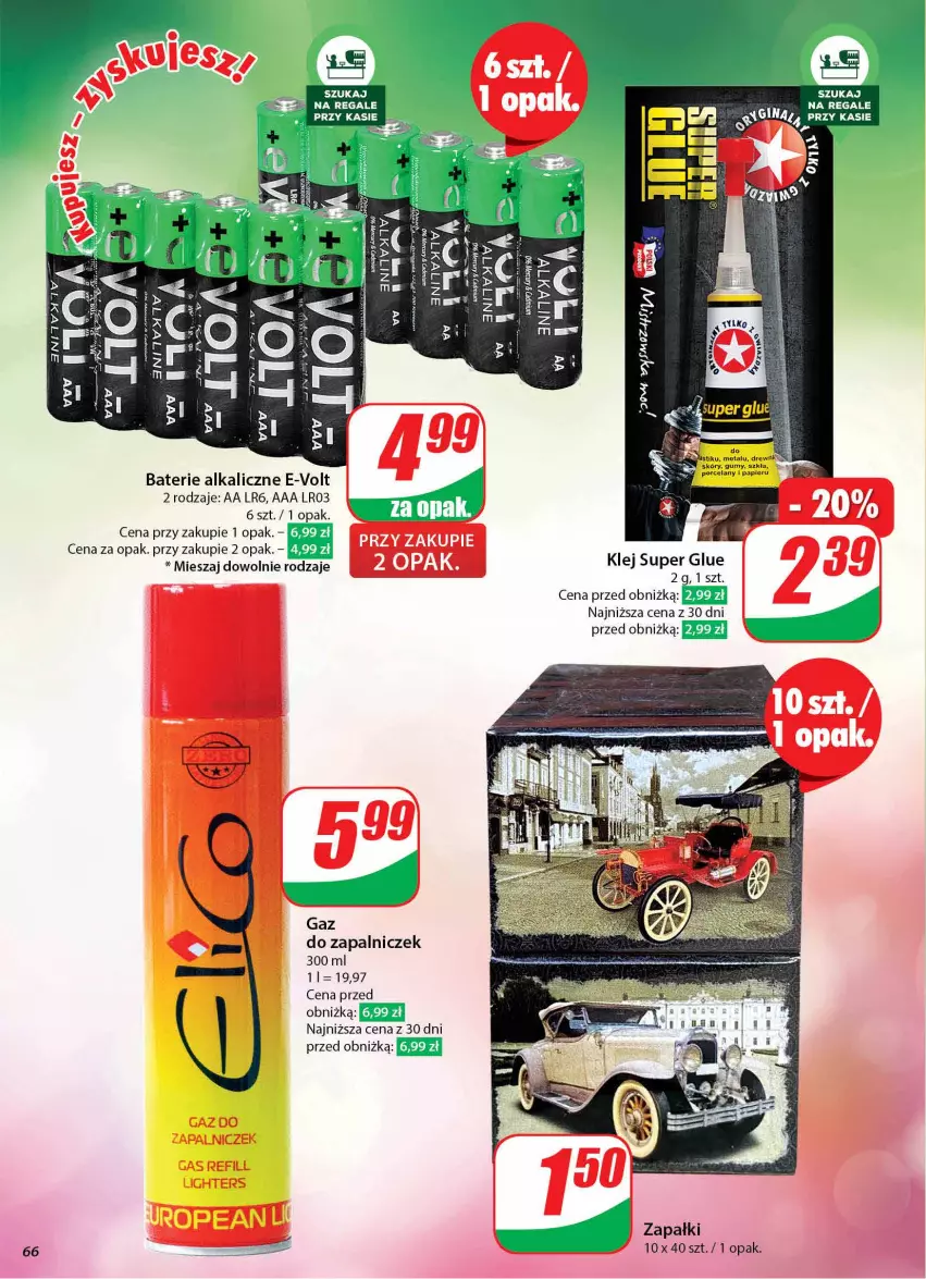 Gazetka promocyjna Dino - Gazetka 43 / 2024 - ważna 23.10 do 29.10.2024 - strona 66 - produkty: Baterie alkaliczne, Klej, LG, Papier, Por