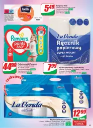 Gazetka promocyjna Dino - Gazetka 43 / 2024 - Gazetka - ważna od 29.10 do 29.10.2024 - strona 69 - produkty: Pampers, Papier, Bell, Majtki, Tampony, Papier toaletowy, Ręcznik, Rolki, Bella, Pieluchomajtki, HP, Fa