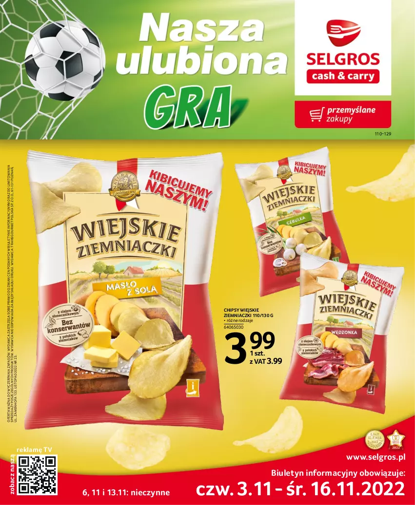 Gazetka promocyjna Selgros - Katalog Mistrzostwa Świata - ważna 03.11 do 16.11.2022 - strona 1 - produkty: Chipsy, Fa, LG, Top, Tran