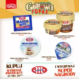 Gazetka promocyjna Topaz - Gazetka - Gazetka - ważna od 09.06 do 09.06.2024 - strona 10 - produkty: Masło klarowane, Serek wiejski, Ser, Gry, Mlekovita, Mascarpone, Dada, Serek, Masło, Mleko