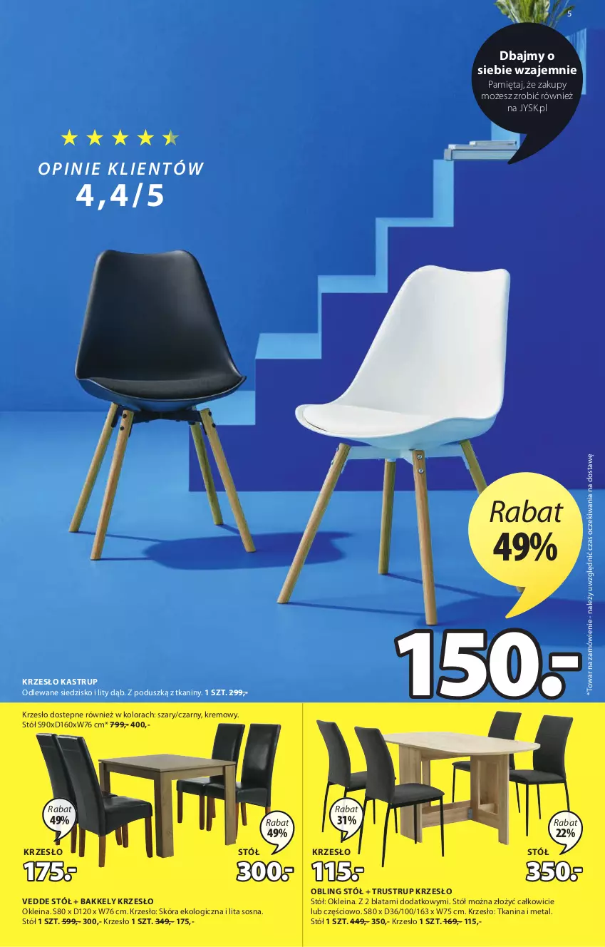 Gazetka promocyjna Jysk - Świetna Oferta - ważna 03.03 do 16.03.2021 - strona 6 - produkty: Krzesło, Mięta, Rust, Siedzisko, Sos, Stół