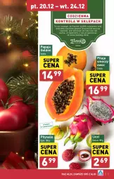 Gazetka promocyjna Aldi - Farmer ALDIK poleca świeże owoce i warzywa - Gazetka - ważna od 24.12 do 24.12.2024 - strona 5 - produkty: Papaja, Liczi