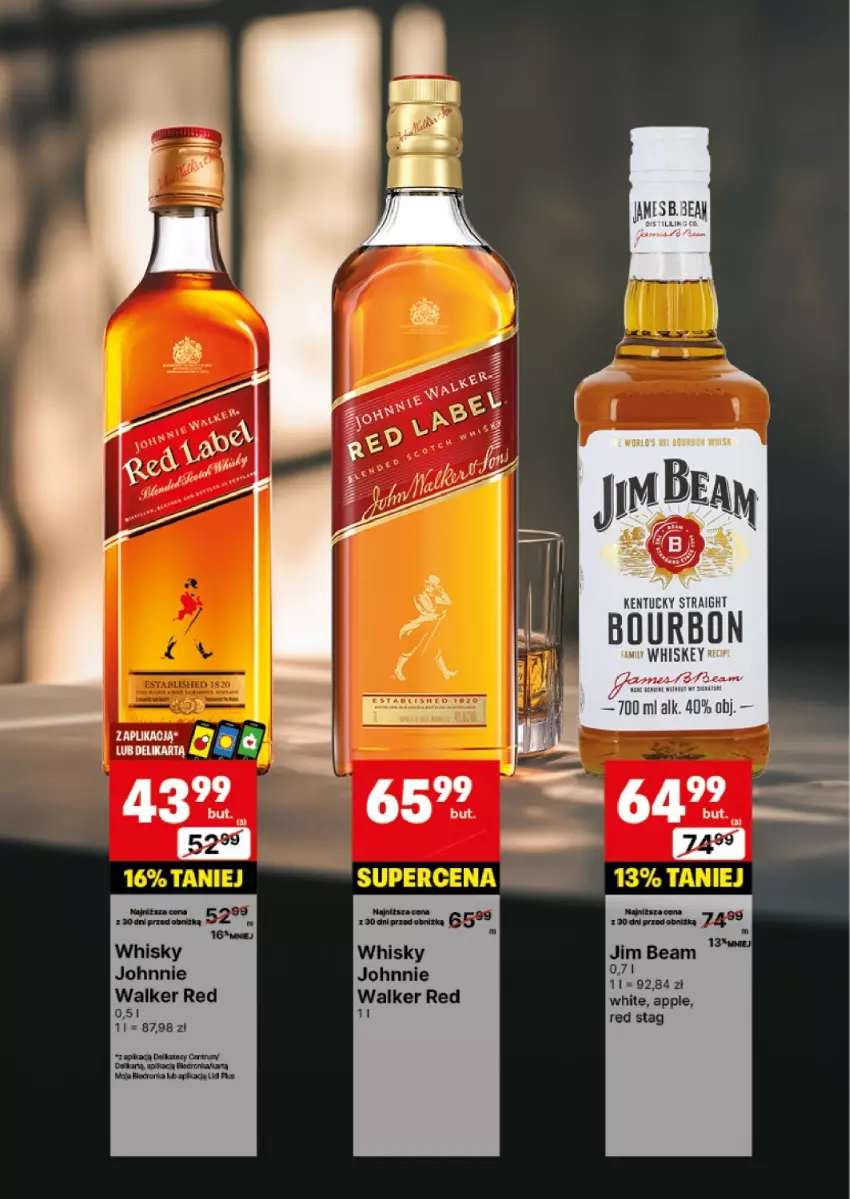 Gazetka promocyjna Delikatesy Centrum - DeliBarek DC33-DC34 - ważna 12.08 do 25.08.2024 - strona 12 - produkty: Bourbon, Jim Beam, Johnnie Walker, Whiskey, Whisky