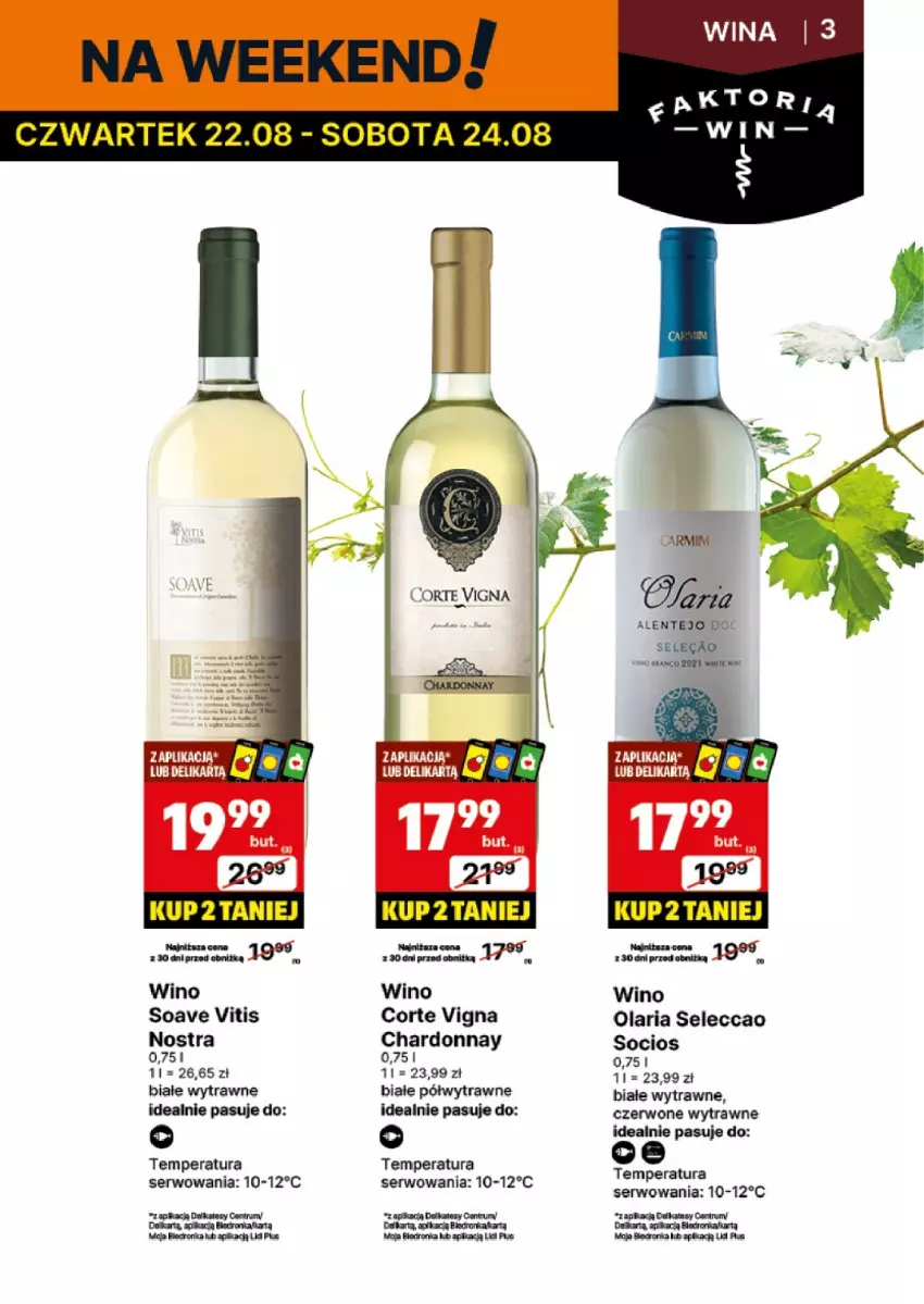 Gazetka promocyjna Delikatesy Centrum - DeliBarek DC33-DC34 - ważna 12.08 do 25.08.2024 - strona 3 - produkty: Chardonnay, Dron, Rum, Ser, Wino