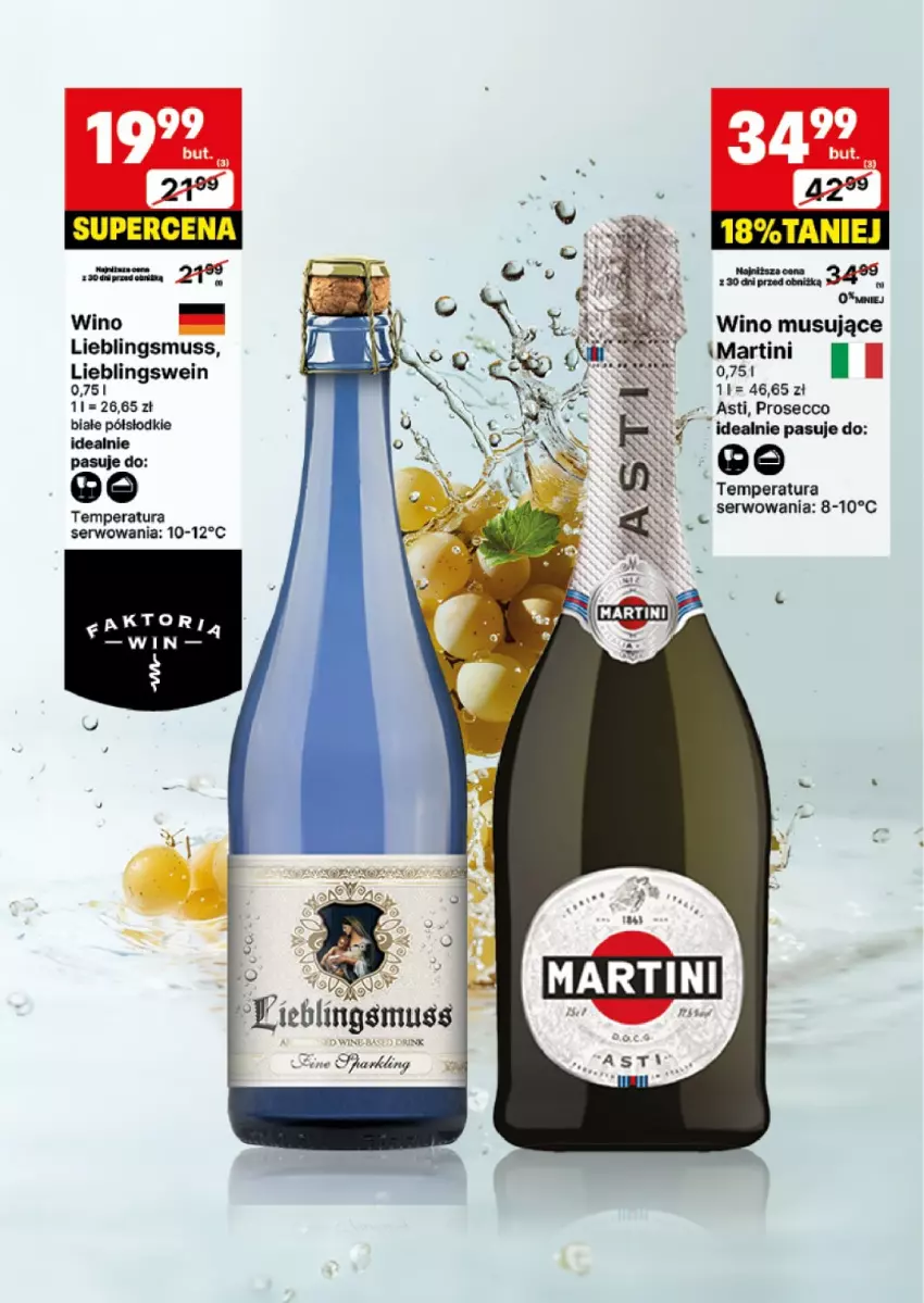 Gazetka promocyjna Delikatesy Centrum - DeliBarek DC33-DC34 - ważna 12.08 do 25.08.2024 - strona 6 - produkty: Martini, Mus, Prosecco, Ser, Wino, Wino musujące