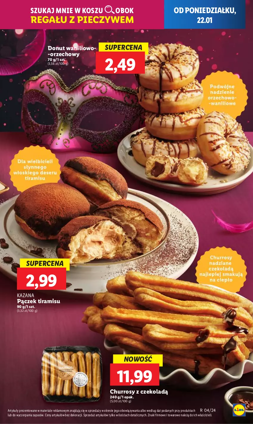 Gazetka promocyjna Lidl - GAZETKA - ważna 22.01 do 24.01.2024 - strona 25 - produkty: Donut, Kosz, Pączek, Piec, Regał