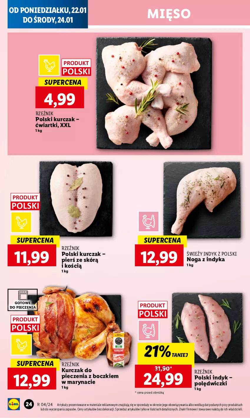 Gazetka promocyjna Lidl - GAZETKA - ważna 22.01 do 24.01.2024 - strona 26 - produkty: Kurczak, Mięso, Piec