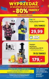 Gazetka promocyjna Lidl - GAZETKA - Gazetka - ważna od 19.02 do 19.02.2022 - strona 48 - produkty: Sok, Wyciskarka wolnoobrotowa, Kurtka, Pojemnik, Wyciskarka, Dzieci, Szczoteczka, Fa