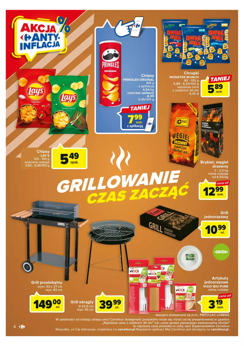 Gazetka promocyjna Carrefour - Gazetka Market - ważna 24.04 do 06.05.2023 - strona 4 - produkty: Chipsy, Gin, Pringles