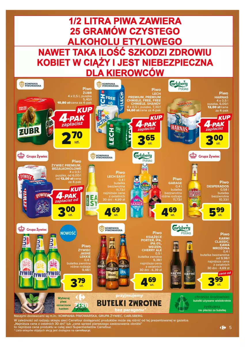 Gazetka promocyjna Carrefour - Gazetka Market - ważna 24.04 do 06.05.2023 - strona 5 - produkty: Piwa, Piwo