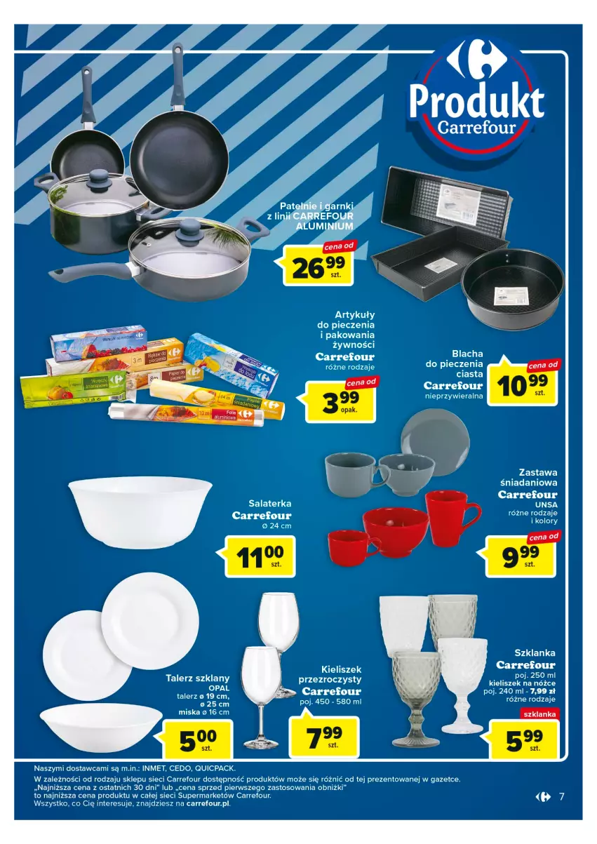 Gazetka promocyjna Carrefour - Gazetka Market - ważna 24.04 do 06.05.2023 - strona 7 - produkty: Danio, Kieliszek, Miska, Piec, Salaterka, Szklanka