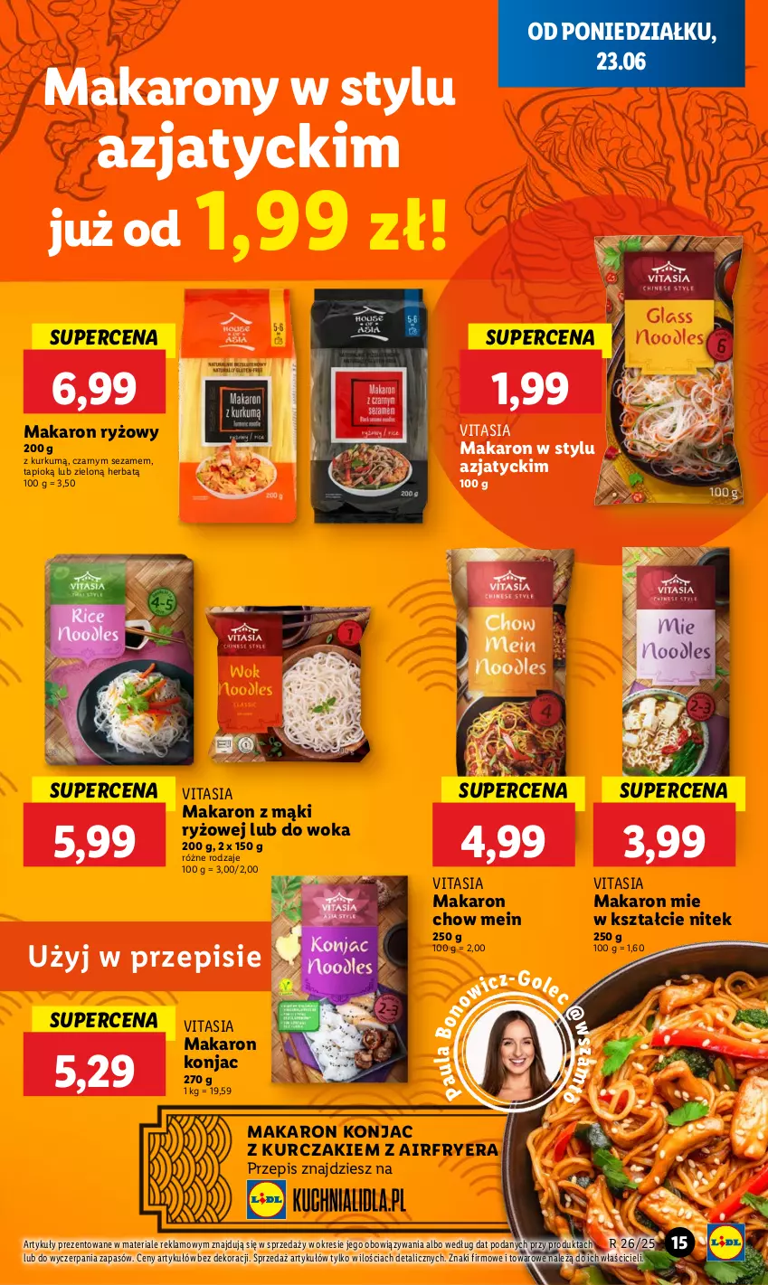 Gazetka promocyjna Lidl - GAZETKA - ważna 23.06 do 25.06.2025 - strona 17 - produkty: Kurczak, Makaron, Makaron ryżowy, Ryż, Sezam