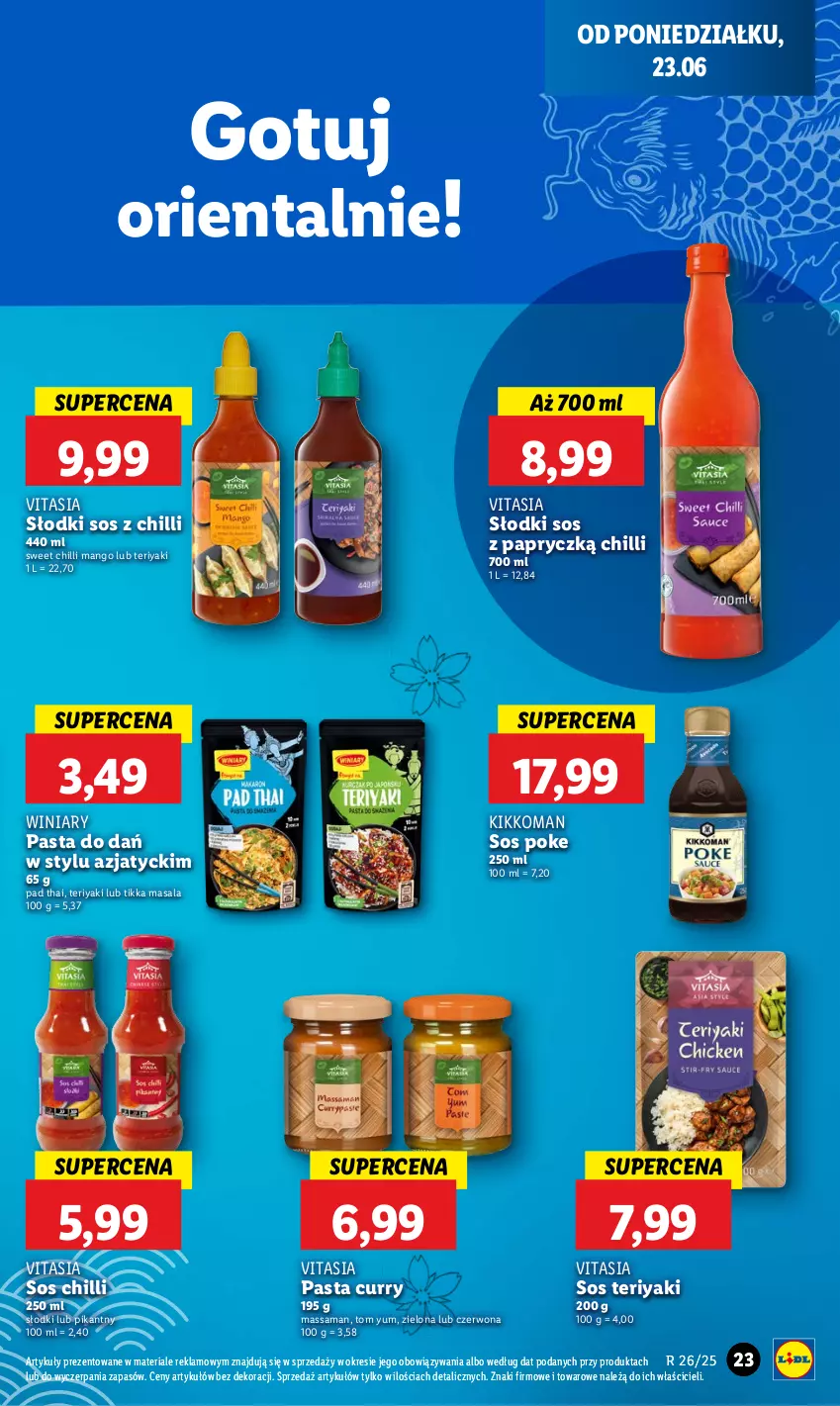 Gazetka promocyjna Lidl - GAZETKA - ważna 23.06 do 25.06.2025 - strona 25 - produkty: Mango, Sos, Sos chilli, Winiary